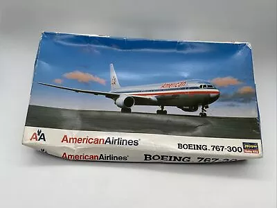 Boeing 767-300 American Airlines 1:200 Scale Model Kit 1998 Hasegawa -Box Damage • $54.85