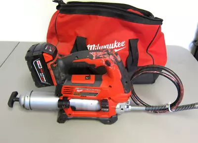 MILWAUKEE 2646-20 2-SPEED - M18 Cordless Grease Gun W/ 5AH Battery-FREE SHIPPING • $190