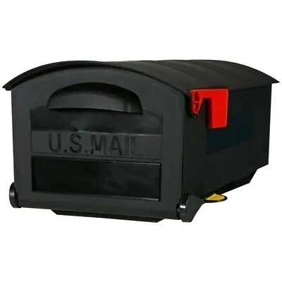 Gibraltar 52668 Patriot Classic Plastic Post-Mount Mailbox Black Powder Coated • $47