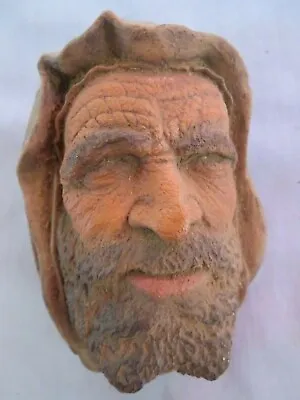 Vintage Bosson Head Chalkware Bearded Man Religious Moses • $9.99