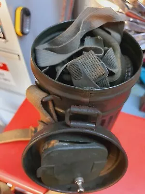 German Ww2 Gas Mask With Matching Cannister • $500