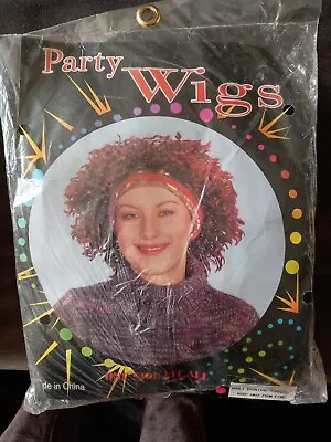 Auburn Curly Halloween  Fancy Dress Costume Wig Punk Hairpiece  • £4.99