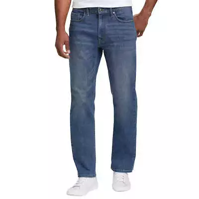 Eddie Bauer Men's Classic Straight Stretch Jeans Blue 36 X 32 • $33.59