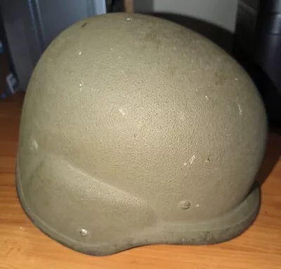 Military Pasgt Large L-6 Helmet With Suspension Kev-lar Green • $51