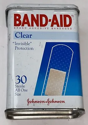Vintage Band-aid Metal Tin - Clear Empty  • $11.40