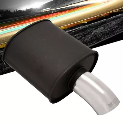 Megan M-FG Series 2.5  Inlet Exhaust Muffler [Matte Black Canister / Chrome Tip] • $128.03