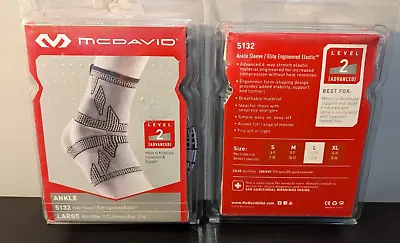 2x Mcdavid 5132 Ankle Sleeve / Elite Engineered Elastic Large  (2 Sleeves) • $28.99