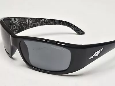 Arnette Polarized Flying A Black Wrap Designer Sunglasses  • $4.99