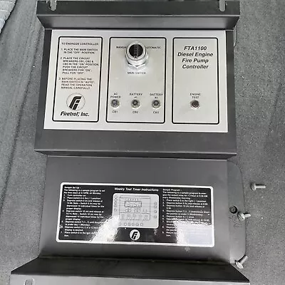 Firetrol Fta 1100 Diesel Engine Fire Pump Controller Panel • $190