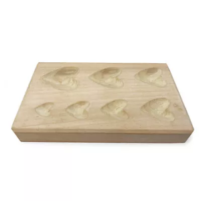 Heart Shape Wood Dapping Block Jewellery Metal Wooden Forming Shaping Doming • £19.95