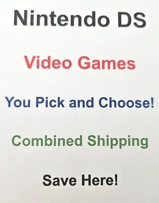 Nintendo DS Video Games - You Pick And Choose! • $4.99