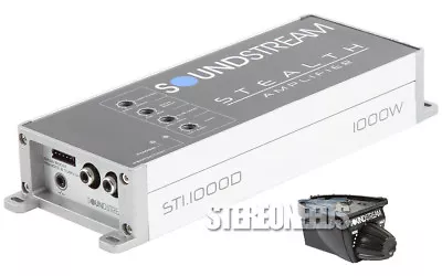 Soundstream ST1.1000D 1000 Watt Compact Mono Class D Car Motorcycle Amplifier • $129.99