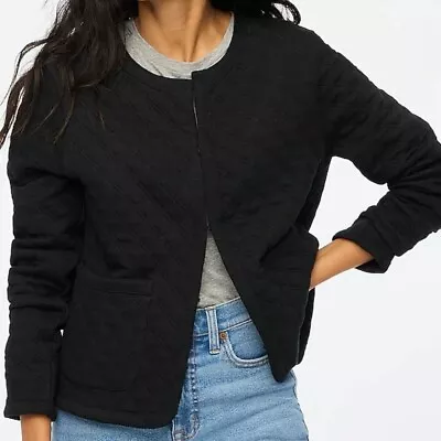 J.Crew Quilted Jacket Black Size Small • $42