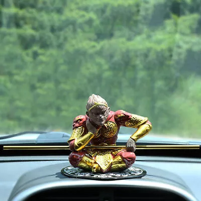 The Great Sage Monkey King Sunwukong Car Decoration Ornament Gift Zisha Handmade • $26.67