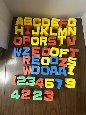 VTG Mattel Tuff Stuff Alphabet Number Set ABC 123 Preschool Wonder Blocks 1971 • $49.99