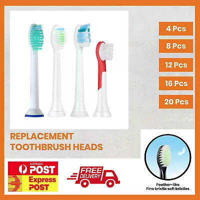 Philips Diamond Clean Compatible Sonicare Toothbrush Replacement Heads Refill AU • $38.99