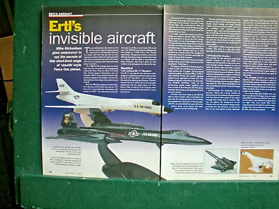 £2.80 • Buy Ertl Rockwell B1 Lockheed SR71 Blackbird Aircraft Ephemera Model Toy Article 