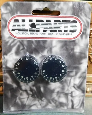 Allparts Set Of 2 Vintage Speed Volume Or Tone Electric Guitar Knobs - Black • $6