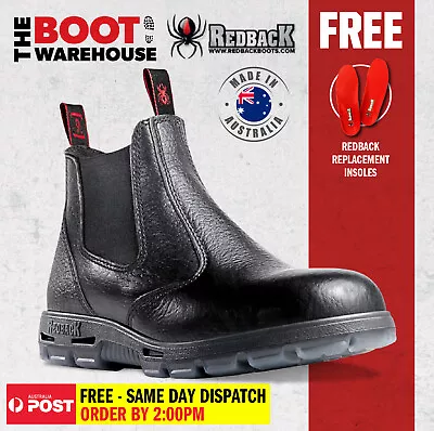 Redback USBBL Work Boots. Steel Toe Cap Safety. Elastic Sided Easy Escape Bobcat • $114.95