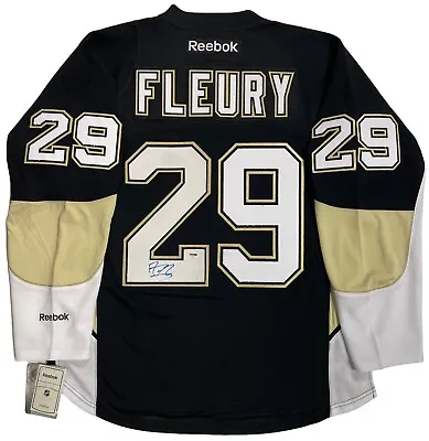Marc Andre Fleury Signed Penguins 2009 Cup Reebok Premier Jersey Psa/dna Coa • $639.99