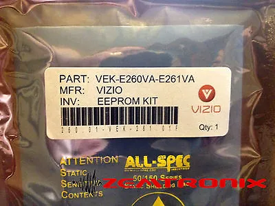 VIZIO Main Board EEPROM Repair Kit E260VA E261VA [fixes Orange Light] 3 PARTS • $17.99