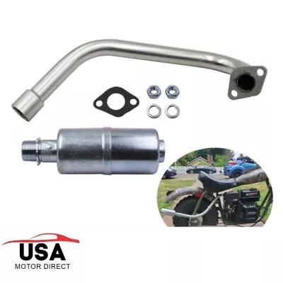 New Exhaust W/ Muffler For Coleman CT200U-EX CAMO 196cc / 6.5HP GAS MINI BIKE • $34.93