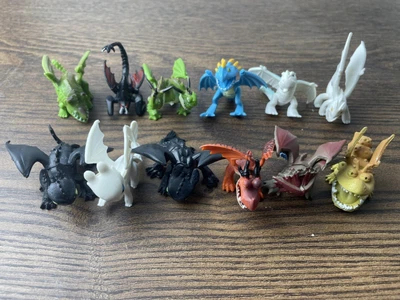 £7.99 • Buy 12Pcs How To Train Your Dragon Light Night Fury Toothless Action Figure Toy Gift