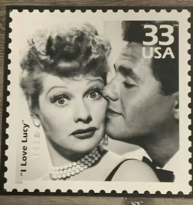 I Love Lucy Tin Sign 13 Sq 33 Cent Stamp USA Lucy And Ricky Lucille Ball • $39.99