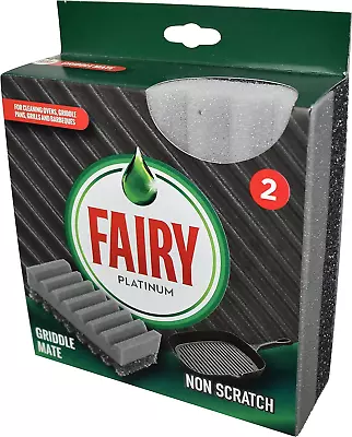 Addis Fairy Platinum Non Scratch Griddle Mate Dual Scourer For Oven Racks Pans • £7.49