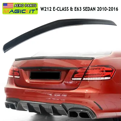 Carbon Fiber Look Rear Trunk Spoiler For Mercedes Benz W212 Sedan E350 2010-2016 • $76.99