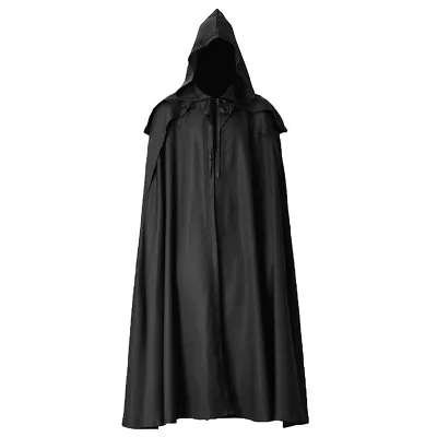 Gothic Men Hooded Cloak Medieval Warrior Cloak Halloween Elven Ranger Cloak • $25.99