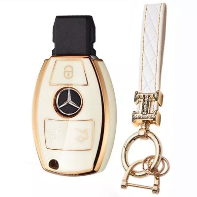 Fit Mercedes Benz A E C S G 3 Button TPU Remote Key Fob Silicone Case Cover • $9.90