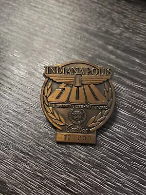 1992 Indy 500  Bronze Pit Badge Number TT233 • $18