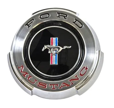 NEW! 1965 Ford Mustang Chrome Twist On Gas Cap W/ Cable Fuel Cap • $61.50