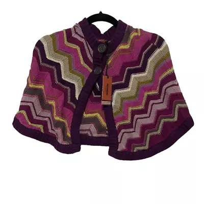 Missoni For Target Poncho Sweater Crew Sleeveless Girls 2-Button Large L • $20