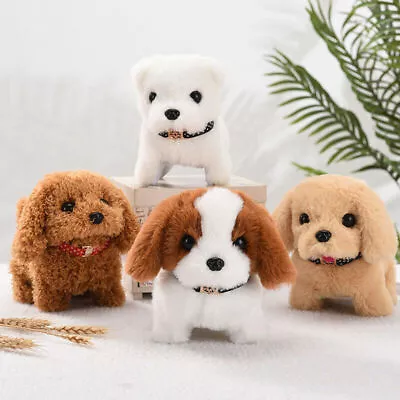 £9.28 • Buy Electronic Robot Dog Walking Barking Tail Wagging Puppy Dog Plush Toy Kids Gifts