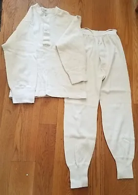 Ww2 USA Military Issued Underwear Wool/cotton Long Johns Small Set Shirt Pants • $59