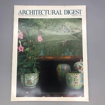 Architectural Digest March 1993 Vintage Magazine Interiors Design Advertisements • $13.04