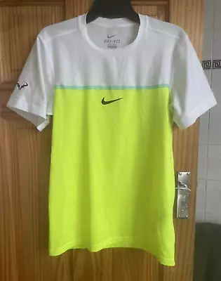 Nike Rafa Nadal 2016 Qatar Open Challenger Premier Men's Tennis Shirt Size S • £47.97