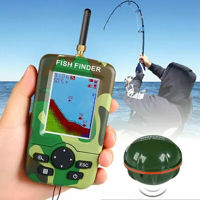 Handheld Fish Finder With Sonar Sensor Wireless Echo Sounder Fits  For Angling • $72.99