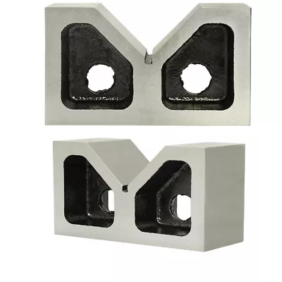 $68.99 • Buy High Quality Cast Iron Pair 6'' X 2-1/2'' X 3-1/2''  Cast Iron V-Blocks Block