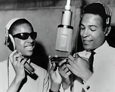Marvin Gaye And Stevie Wonder 8 X 10 Print Photograph Picture Photo A929 • $6.89