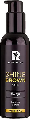 Byrokko Shine Brown FAST Tanning Accelerator Oil For Sunbed & Outdoors Excellent • £17.05