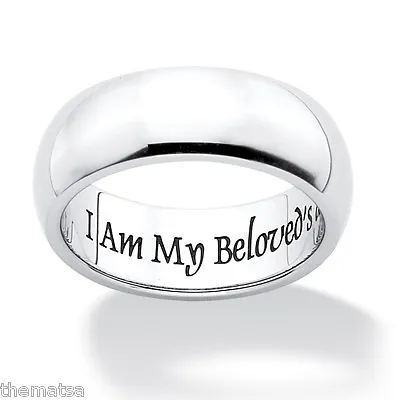 I Am My Beloved's And My Beloveds Mine Stainless Steel Ring 6 78910111213  • $99.99