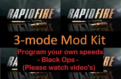 $8.99 • Buy 3-Mode, Adjustable, Rapid Fire Stealth Mod Kit For Xbox 360 Controllers