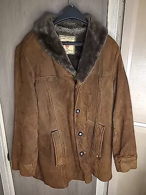 Vintage Gordon & Ferguson Co. Suede Jacket Men's 38 Mid Length 1970's Western • $27.26