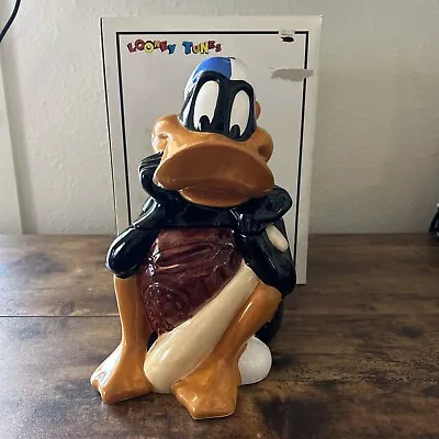 Certified International Warner Bros Daffy Duck Baseball 1993 Ceramic Cookie Jar  • $19.99