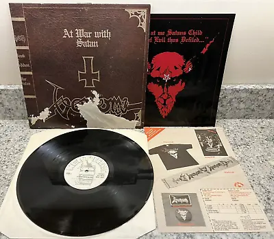 Venom  ‎– At War With Satan ; 1984 UK LP 1ST PRESS NEAT RECORDS (VINYL IS VG+) • $44