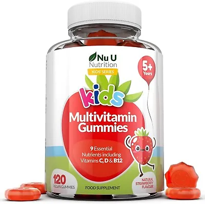 Multivitamin For Kids (5+) - 120 Vegan Gummies - 4 Month Supply • £3.99
