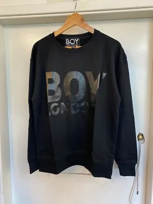 £15 • Buy Boy London Black On Black Logo Unisex Sweatshirt Xs/s/m/l  Designer Vintage Punk